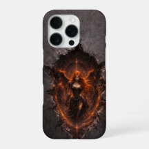 Étui Dark Fire Angel pour iPhone 16 Pro Fantaisie 