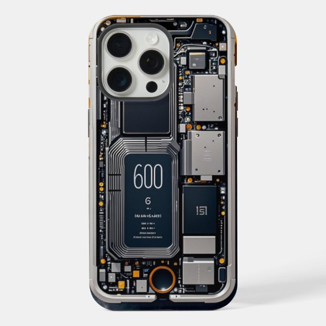 Coque iPhone Étui de composant iPhone intérieur – Technologie f (Verso)
