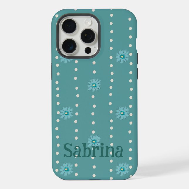 Coque iPhone Étui de protection personnalisé pour iPhone vert à (Verso)