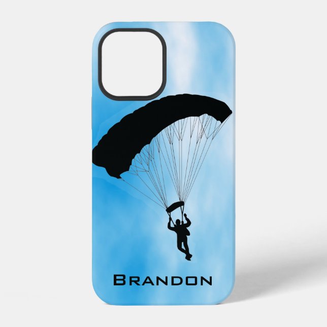 Coque iPhone Étui de smartphone à motif de saut en parachute (Verso)
