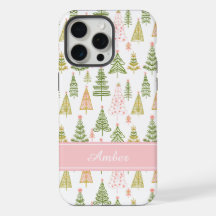 Étui de téléphone à arbre de Noël personnalisé