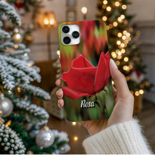 Coque iPhone 16 Pro Étui de téléphone à bud de rose haute définition p