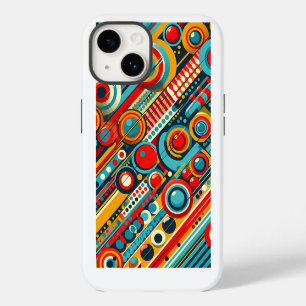 Coque Pour iPhone 14 Étui de téléphone à cercles géométriques cinétique