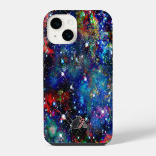Coque Pour iPhone 14 Étui de téléphone à champ d'étoiles scintillantes