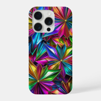 Coque iPhone 15 Pro Étui de téléphone à explosions d'étoiles colorées