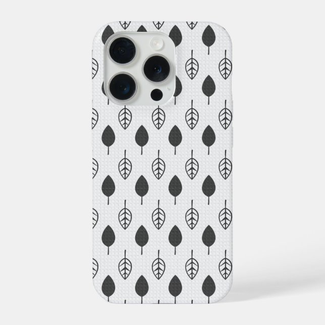 Coque iPhone étui de téléphone à feuilles (Verso)