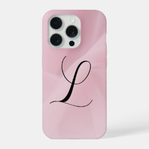 Coque iPhone 15 Pro Étui de téléphone à fond rose en tulle