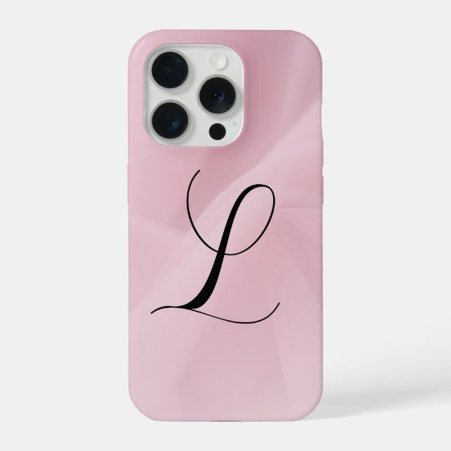 Coque iPhone Étui de téléphone à fond rose en tulle (Verso)