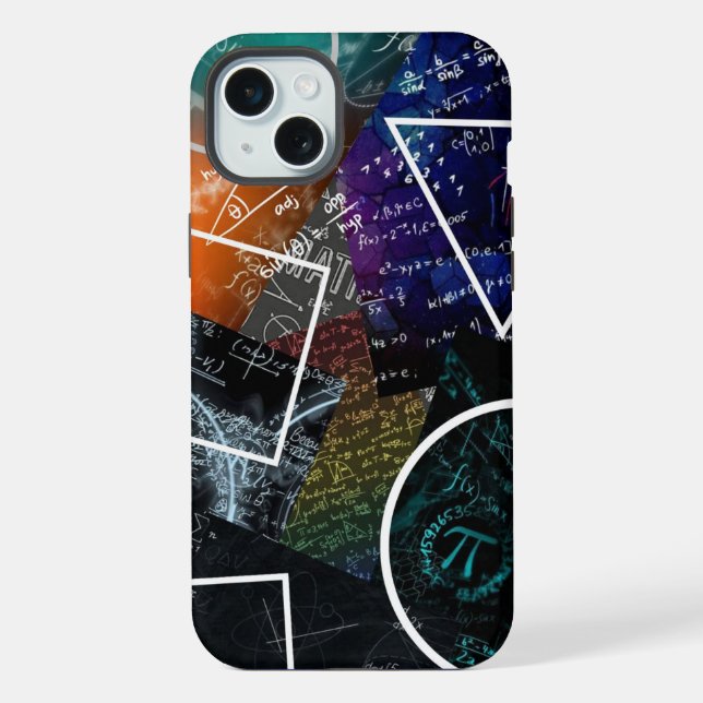 Coque iPhone Étui de téléphone à formules mathématiques (Verso)