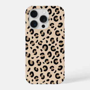 Coque iPhone 15 Pro Étui de téléphone à impression de léopard classiqu