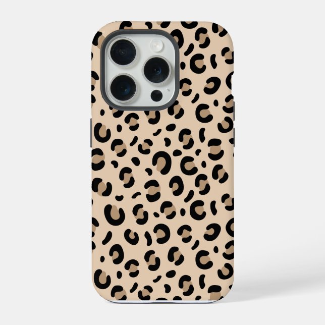 Coque iPhone Étui de téléphone à impression léopard classique S (Verso)