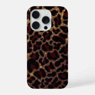 Coque iPhone 15 Pro Étui de téléphone à imprimé léopard