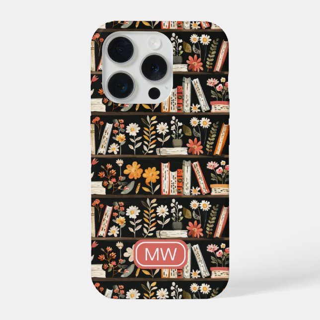 Coque iPhone Étui de téléphone à l'effigie d'une bibliothèque f (Verso)