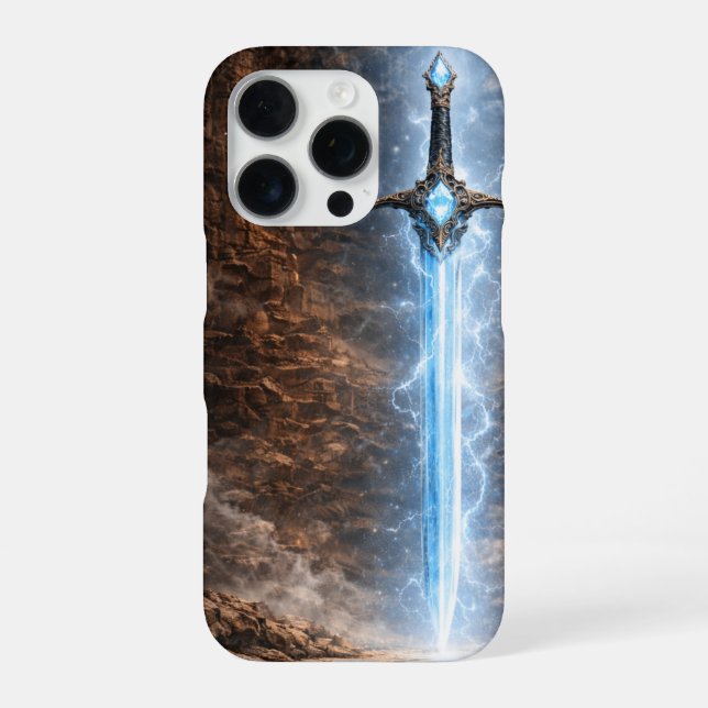 Coque iPhone Étui de téléphone à l'épée illuminatrice lumineuse (Verso)