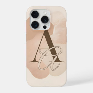 Coque iPhone 15 Pro Étui de téléphone à lettre A minimale – Conception