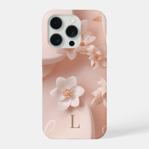 Coque iPhone 15 Pro Étui de téléphone à lettre L minimal – Mono esthét
