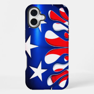 Coque iPhone 16 Plus Étui de téléphone à motif de drapeau américain