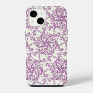 Coque Pour iPhone 14 étui de téléphone à motif de fleurs médiévales