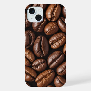 Coque iPhone 15 Plus Étui de téléphone à motif de grains de café