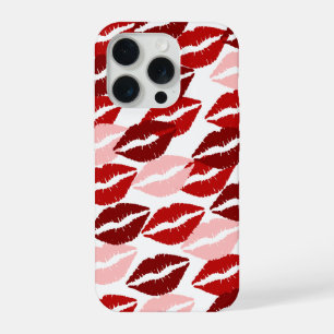 Coque iPhone 15 Pro Étui de téléphone à motif de lèvres esthétique