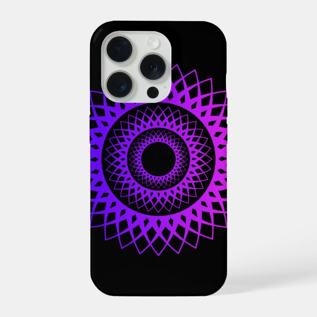 Coque iPhone Étui de téléphone à motif géométrique (Verso)