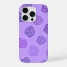 Étui de téléphone à motif rose pourpre