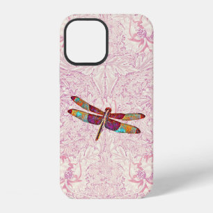 Coque iPhone 12 Étui de téléphone à motif vintage Dragonfly Art