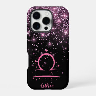 Coque iPhone 16 Pro Étui de téléphone à paillettes imprimé Balance amo