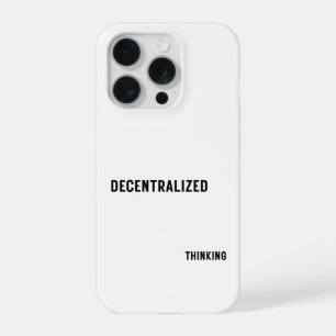 Coque iPhone 15 Pro Étui de téléphone à pensée décentralisée pour mini