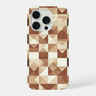 Coque iPhone 15 Pro Étui de téléphone à pyramide géométrique 3D modern