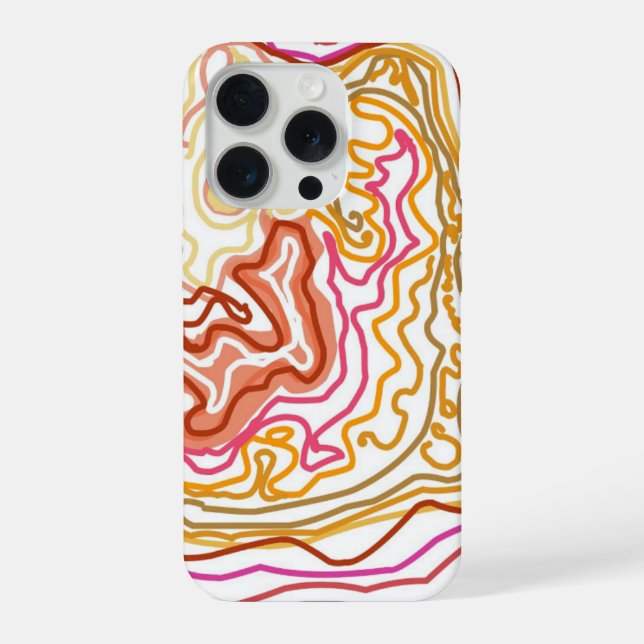 Coque iPhone Étui de téléphone abstrait  (Verso)