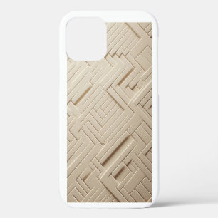 Coque iPhone 12 Étui de téléphone abstrait à vague liquide minimal