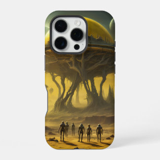 Coque iPhone 16 Pro Étui de téléphone Alien Yellow Planet