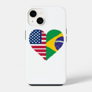 Coque Pour iPhone 14 Étui de téléphone Amour Américain Brésilien