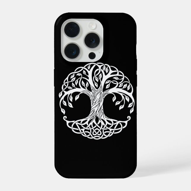 Coque iPhone étui de téléphone arbre celtique (Verso)