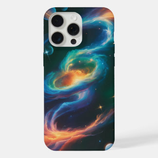 Coque iPhone 15 Pro Max Étui de téléphone Art spatial tourbillon de galaxi