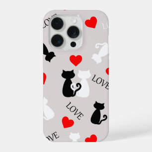 Coque iPhone 15 Pro Étui de téléphone avec chats
