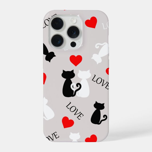 Coque iPhone Étui de téléphone avec chats (Verso)