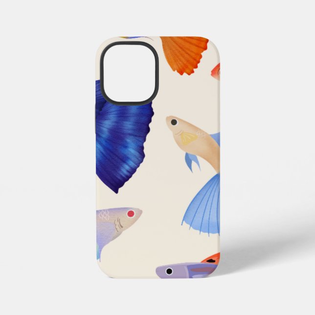 Coque iPhone Étui de téléphone avec joli poisson |  (Verso)