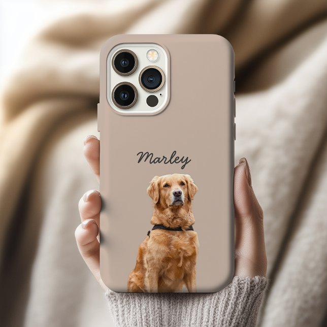 Coque iPhone Étui de téléphone avec photo de chien personnalisé (Créateur téléchargé)