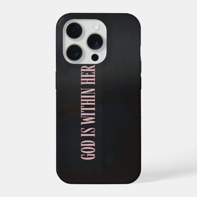 Coque iPhone Étui de téléphone avec verset de la Bible chrétien (Verso)