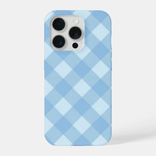 Coque iPhone Étui de téléphone bleu esthétique (Verso)