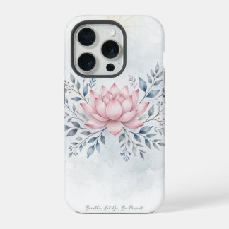 Coque iPhone 15 Pro Étui de téléphone Boho Lotus Rose