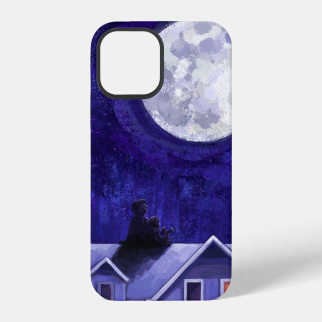 Coque iPhone Étui de téléphone Case-Mate iPhone pour Moon Watch (Verso)