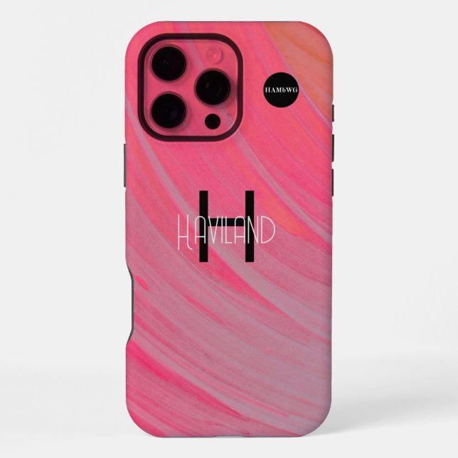 Coque iPhone Étui de téléphone cellulaire à design abstrait HAM (Verso)