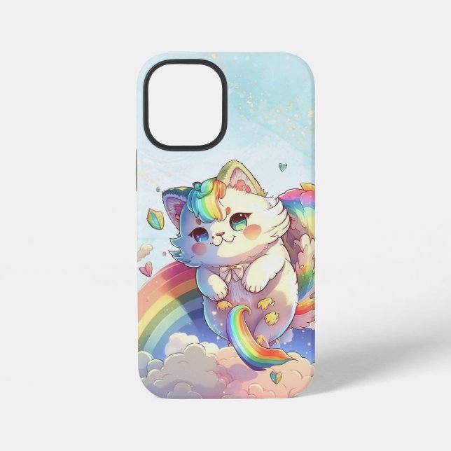 Coque iPhone Étui de téléphone Chat Mignon (Verso)
