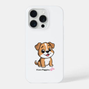 Coque iPhone 15 Pro Étui de téléphone Chien de dessin animé mignon ave