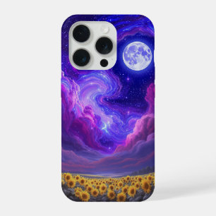 Coque iPhone 15 Pro Étui de téléphone Ciel de Tournesol au Clair de Lu