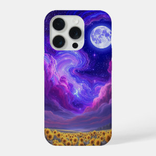 Coque iPhone 15 Pro Étui de téléphone Ciel Tournesol Clair de Lune