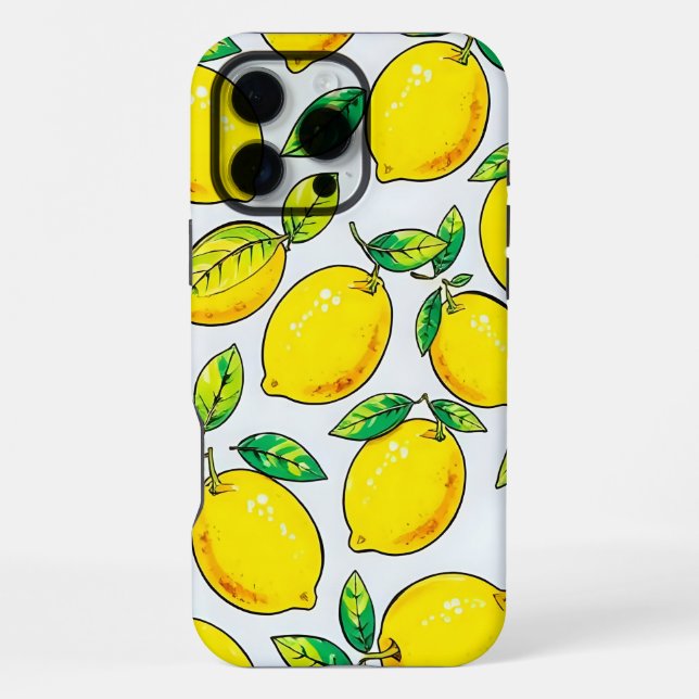 Coque iPhone Étui de téléphone citron (Verso)